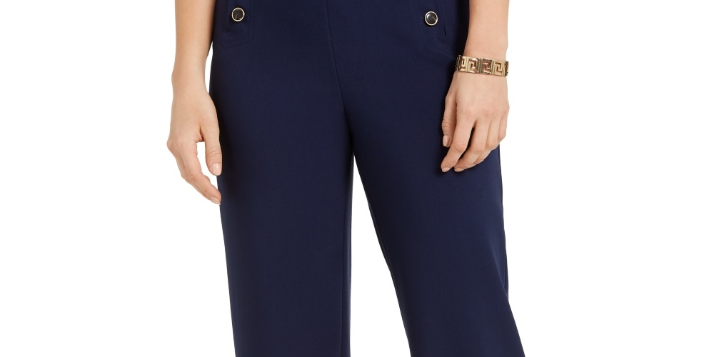 Calça curta feminina Charter Club Sailor Azul Tamanho 10 Petite