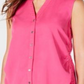 Blusa sem mangas com amarração lateral feminina Style &amp; Co, rosa, tamanho pequeno M