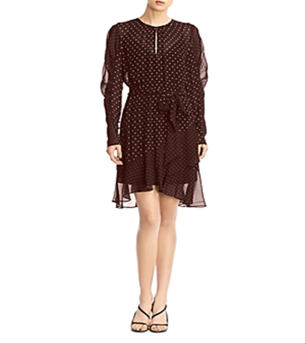 Vestido Bailey 44 Candace Feminino Manga Bufante Bolinhas Vermelho Tamanho 4