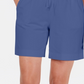 Shorts femininos Karen Scott com cordão, tamanho P, azul