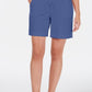 Shorts femininos Karen Scott com cordão, tamanho P, azul