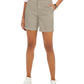 Shorts casuais de sarja feminino Charter Club, bege, tamanho 14