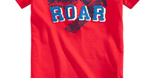 Epic Threads Little Boy's Roar Tufted Chenille T-Shirt  Red Size 7