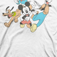 Camiseta infantil Disney Little Boy's Crew, branca, tamanho 4