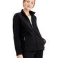Jaqueta de lã feminina Karen Scott Sport Zip Up Zeroproof, preta, tamanho pequeno