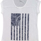 Camiseta feminina com estampa de bandeira tropical Style &amp; Co, branca, tamanho X-S