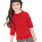 Suéter recortado de chenille para meninas Epic Threads, tamanho 2T, vermelho