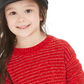 Suéter recortado de chenille para meninas Epic Threads, tamanho 2T, vermelho
