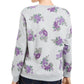 Karen Scott Moletom feminino com estampa floral cinza floral tamanho X-S