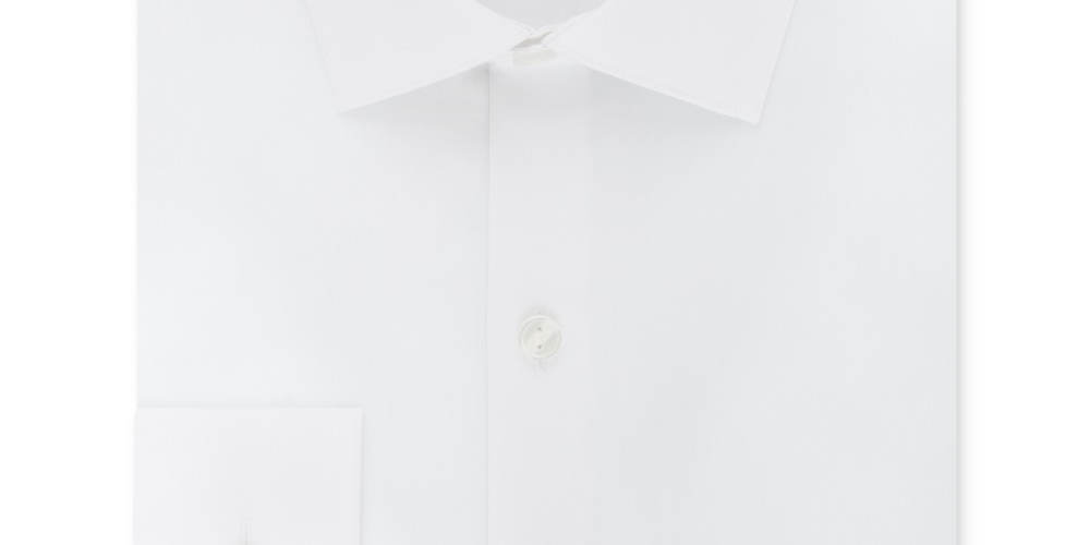 Camisa social masculina Kenneth Cole Reaction Slim Fit Pride, branca, tamanho 16,5 x 34-35