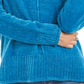 Suéter chenille feminino Style &amp; Co azul tamanho pequeno G