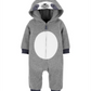 Macacão Carter's Boy's Sloth com capuz de lã cinza tamanho 18MOS