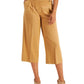 Calça feminina Calvin Klein Luxe Wide Leg Marrom Tamanho 8