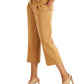Calça feminina Calvin Klein Luxe Wide Leg Marrom Tamanho 8