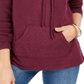 Suéter feminino com cordão e gola alta, estilo &amp; co, vermelho, tamanho extrapequeno