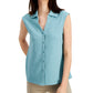 Blusa feminina sem mangas Alfani verde tamanho X-Large