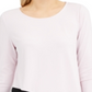 Blusa feminina Alfani Colorblock assimétrica rosa, tamanho XX-G
