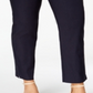 Calça curta justa e emagrecedora Charter Club feminina, tamanho 14W, azul
