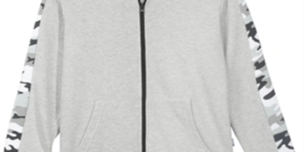 Moletom com capuz Univibe Big Boy's McCartney Full Zip Cinza Tamanho P