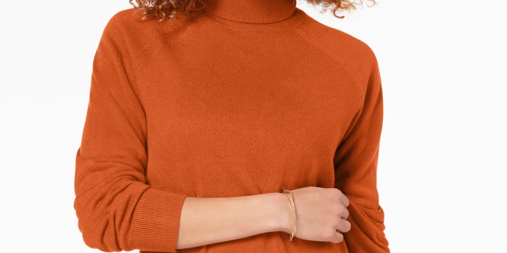 Karen Scott Suéter feminino de gola alta marrom tamanho extragrande