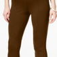 Calça skinny de malha SeaPonte feminina Style &amp; Co, marrom, tamanho pequeno GG