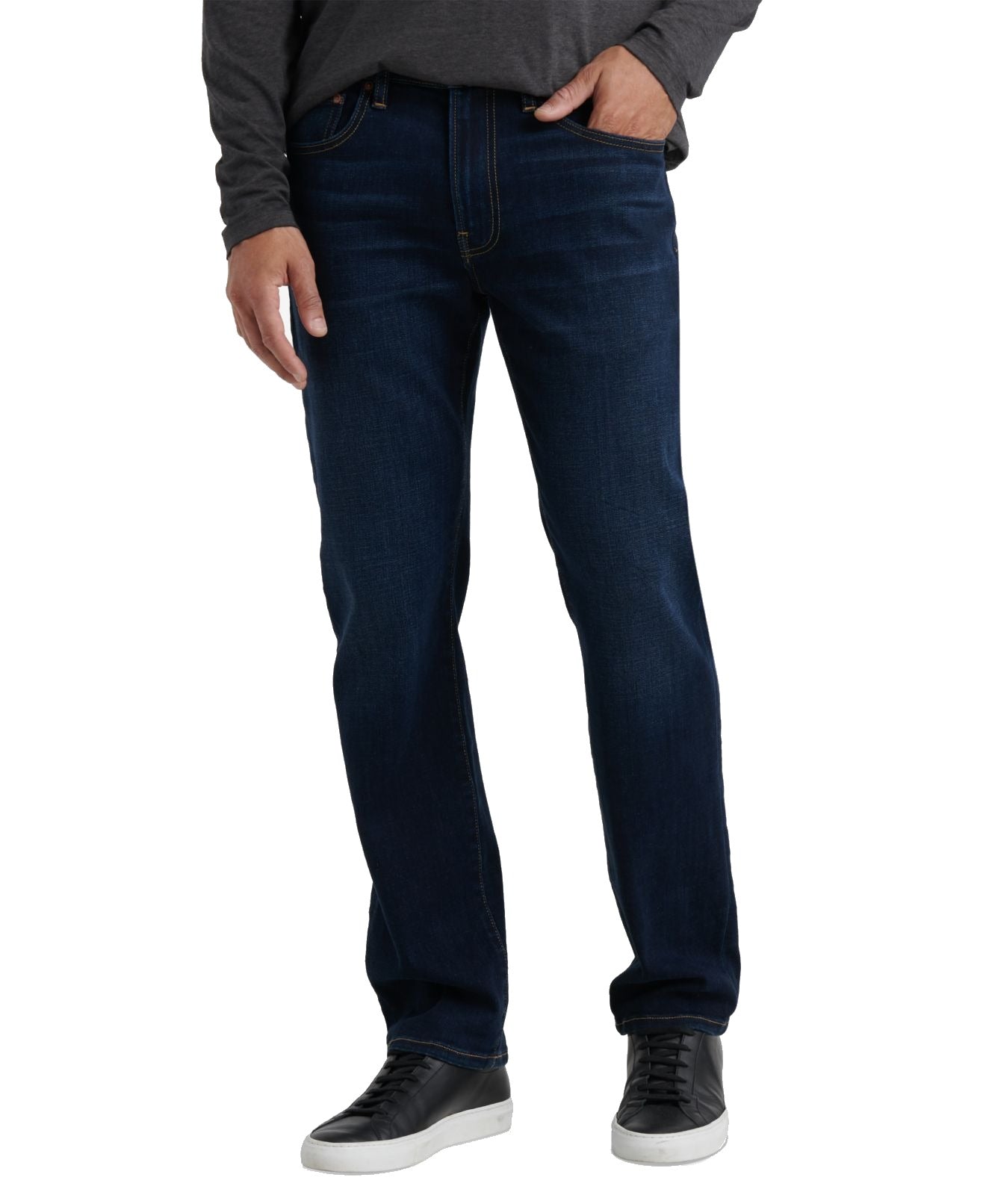 Calça jeans masculina Lucky Brand 223 Straight Falcon, lavagem clássica perfeitamente reta, azul, tamanho 31X32