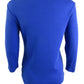 Karen Scott Blusa feminina de algodão com decote redondo, azul, tamanho pequeno e pequeno