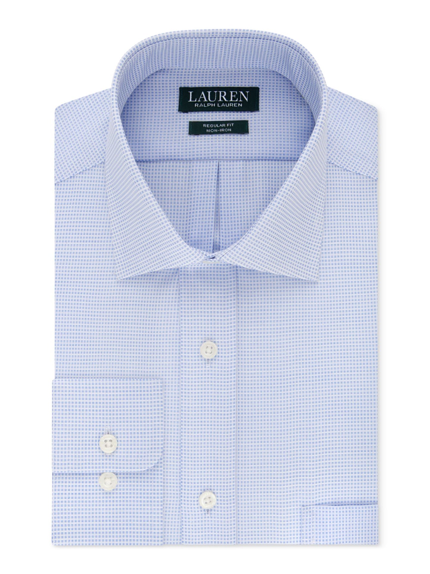 Camisa social estampada masculina Ralph Lauren azul tamanho 32-33