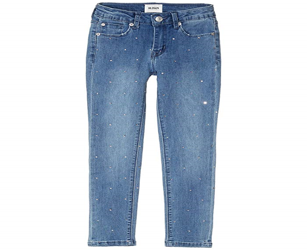 Calça jeans skinny com detalhes Hudson Girl's Azul Tamanho 14