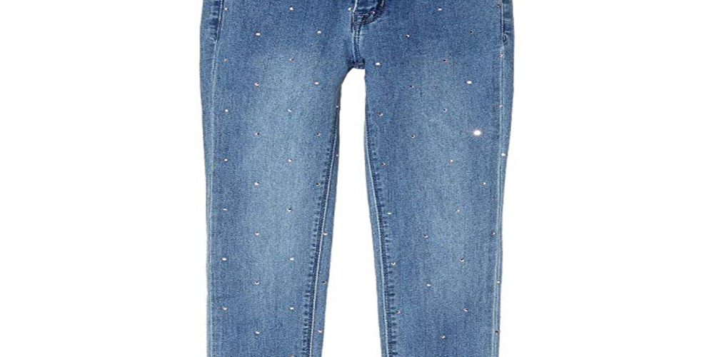 Calça jeans skinny com detalhes Hudson Girl's Azul Tamanho 14