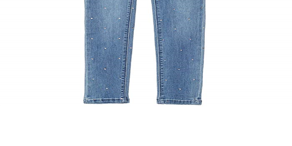 Calça jeans skinny com detalhes Hudson Girl's Azul Tamanho 14