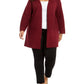 Cardigan listrado metálico brilhante Alfani feminino Berry Jam tamanho 0X