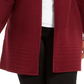 Cardigan listrado metálico brilhante Alfani feminino Berry Jam tamanho 0X