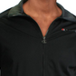 Jaqueta de aquecimento Champion masculina com blocos de cor e malha, preta, tamanho X-G