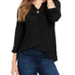 Top de renda feminino Style &amp; Co, preto, tamanho pequeno P