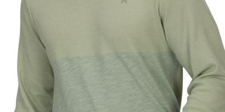 Camisa térmica masculina Hurley Harrison de manga comprida, verde, tamanho XXL