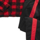 Conjunto de pijama Max &amp; Olivia Big Boy's com 2 peças, blusa de lã sintética Snooze e calças coloridas, vermelho e preto, tamanho P