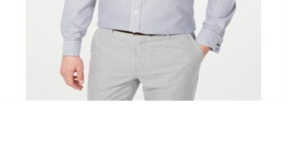 Camisa social masculina Tasso Elba Classic Regular Fit, sem passar a ferro, de algodão Supima, com listras e punho francês, cor vinho, tamanho 18,5 x 34 x 35