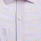 Camisa social masculina Bar III branca com gola geométrica elástica, corte slim, tamanho natural 14,5-32/33
