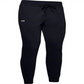 Calça Under Armour Rival Fleece Solid Feminina, visual clássico, preta, tamanho XL