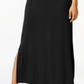 Vestido longo feminino com decote redondo, preto, tamanho PP, da Style &amp; Co