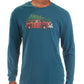 Camiseta masculina Club Room Woodie Wagon para festa de fim de ano, azul, tamanho extragrande