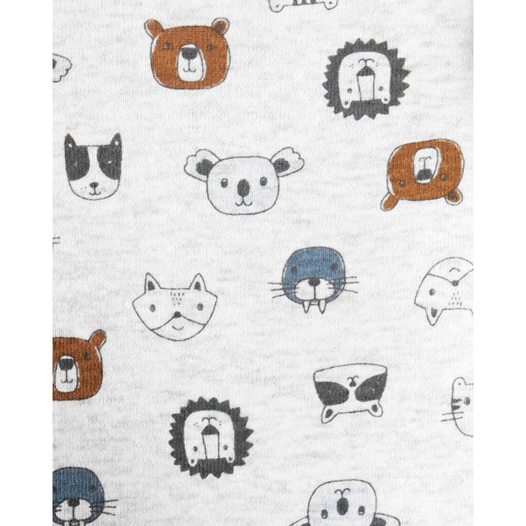 Conjunto de moletom com capuz Carter's Boy's Ears Faux Sherpa com zíper, azul, tamanho 9M