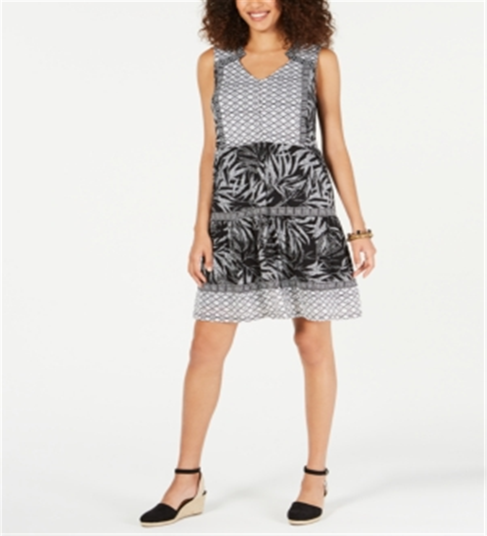 Vestido feminino estampado estilo camponês preto tamanho pequeno extrapequeno