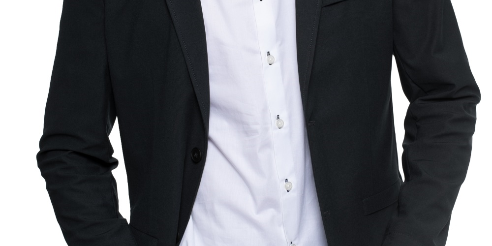 Blazer masculino Kenneth Cole Stretch Tech azul marinho tamanho grande