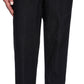 Calça feminina Alfred Dunner Well Solid Pull-on preta tamanho 14-P