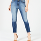 Calça jeans feminina Kut from the Kloth Meghan de cintura alta, tamanho 12, azul