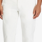 Calça casual elástica de perna reta masculina Ralph Lauren, branca, tamanho 38x32