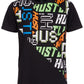 Camiseta estampada gráfica Ideology Big Boy's, preta, tamanho grande