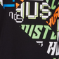 Camiseta estampada gráfica Ideology Big Boy's, preta, tamanho grande